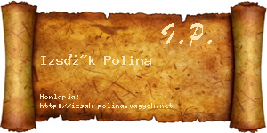 Izsák Polina névjegykártya